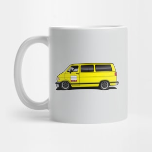 1994 Dodge Van Yellow Mid Mug